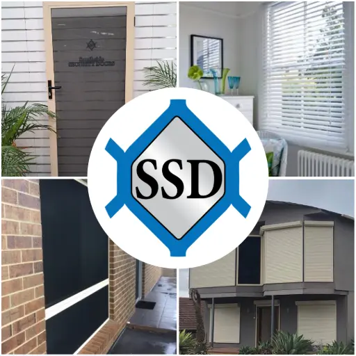 security screen doors, roller shutters, security window screens, indoor blinds